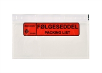 Følgeseddel packinglist lomme C65/DL 225x122 mm 1000 stk.